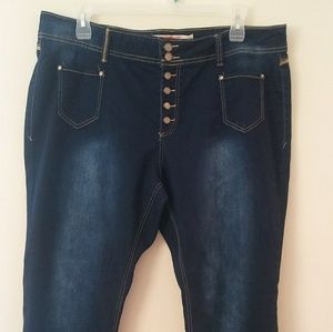 Elite Dark Blue Wide Leg jeans